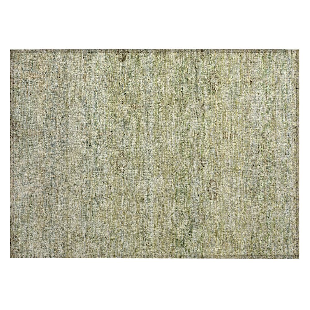 Machine Washable Indoor/Outdoor Chantille ACN2090 Green 1'8" x 2'6" Rug. Picture 1