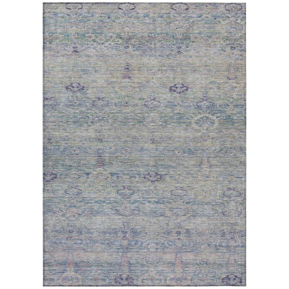 Machine Washable Indoor/Outdoor Chantille ACN2090 Plum 2'6" x 3'10" Rug. Picture 1