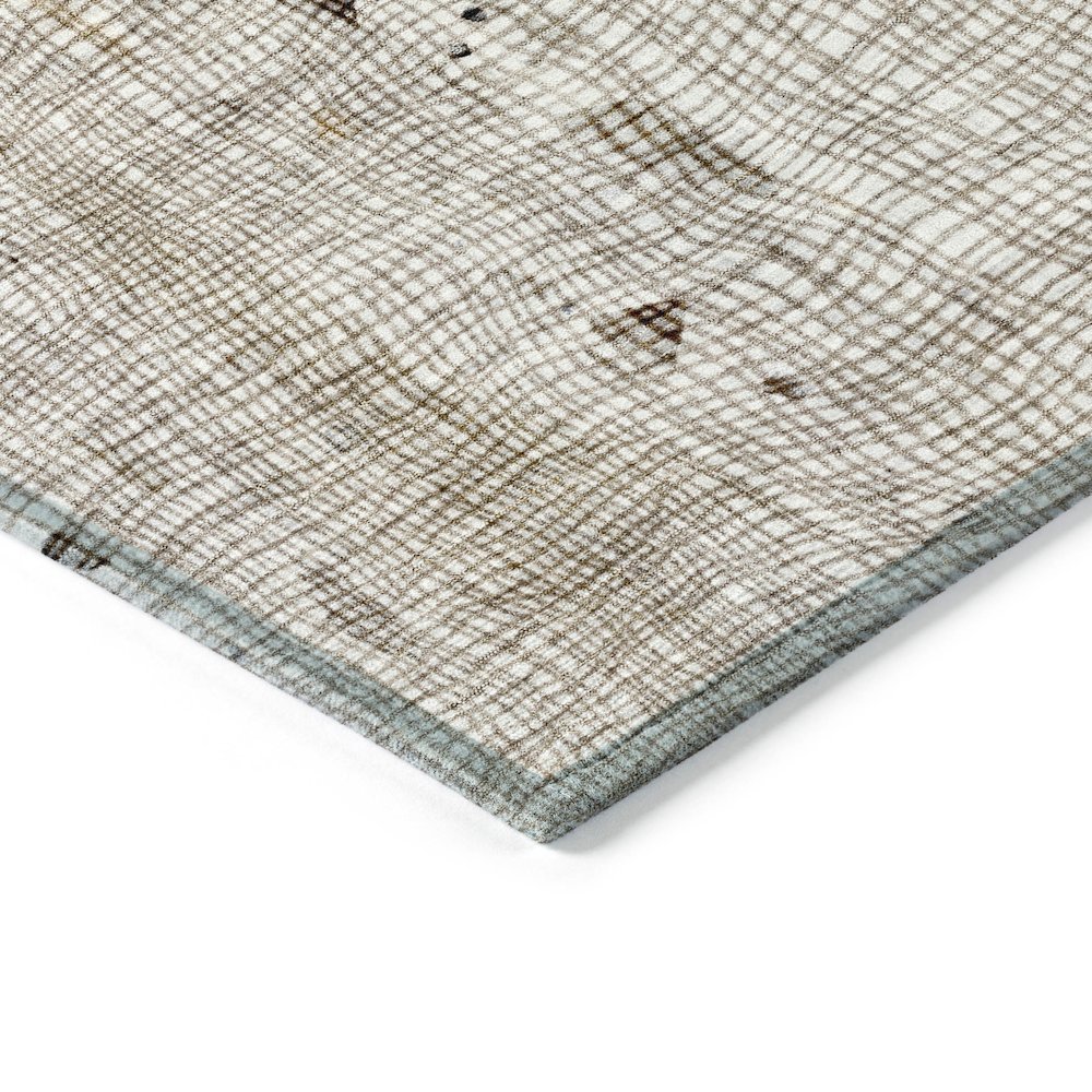 Machine Washable Indoor/Outdoor Chantille ACN2092 Linen 1'8" x 2'6" Rug. Picture 3