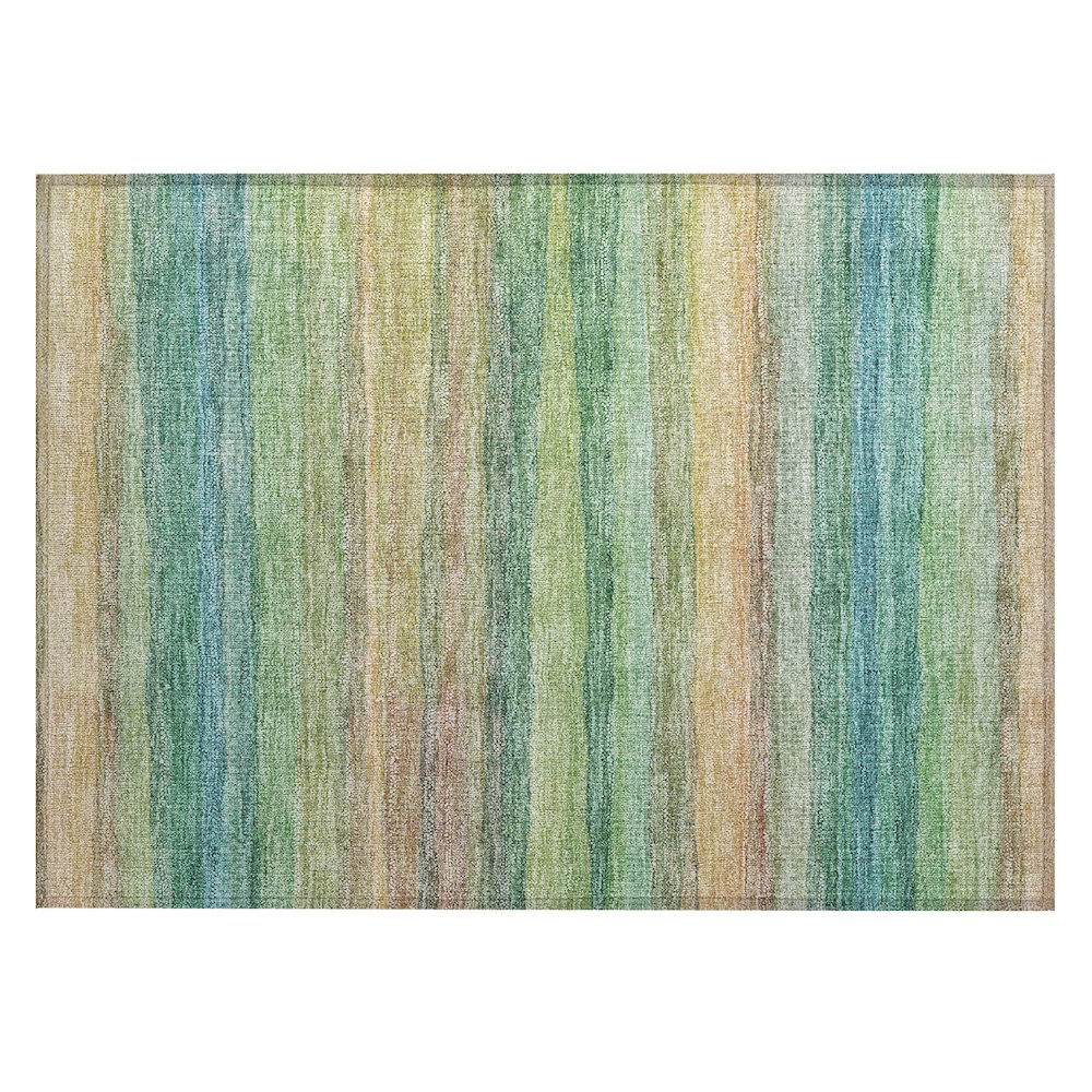 Machine Washable Indoor/Outdoor Chantille ACN2093 Aloe 1'8" x 2'6" Rug. Picture 1