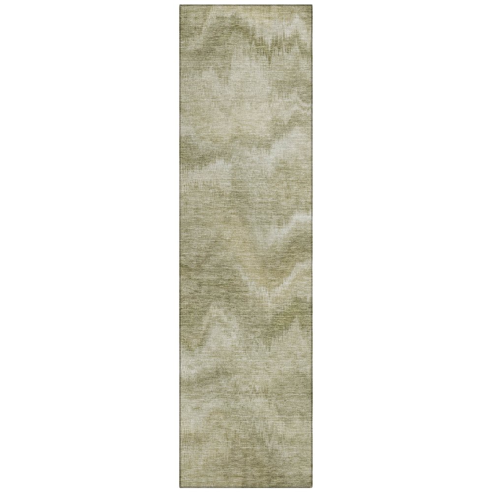 Machine Washable Indoor/Outdoor Chantille ACN2095 Sage 2'3" x 7'6" Runner Rug. Picture 1