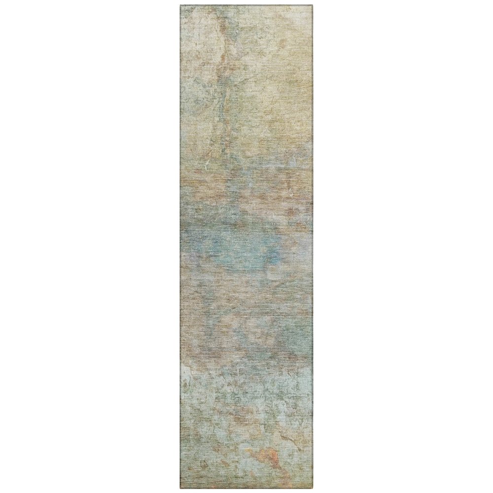 Machine Washable Indoor/Outdoor Chantille ACN2100 Wheat 2'3" x 7'6" Runner Rug. Picture 1