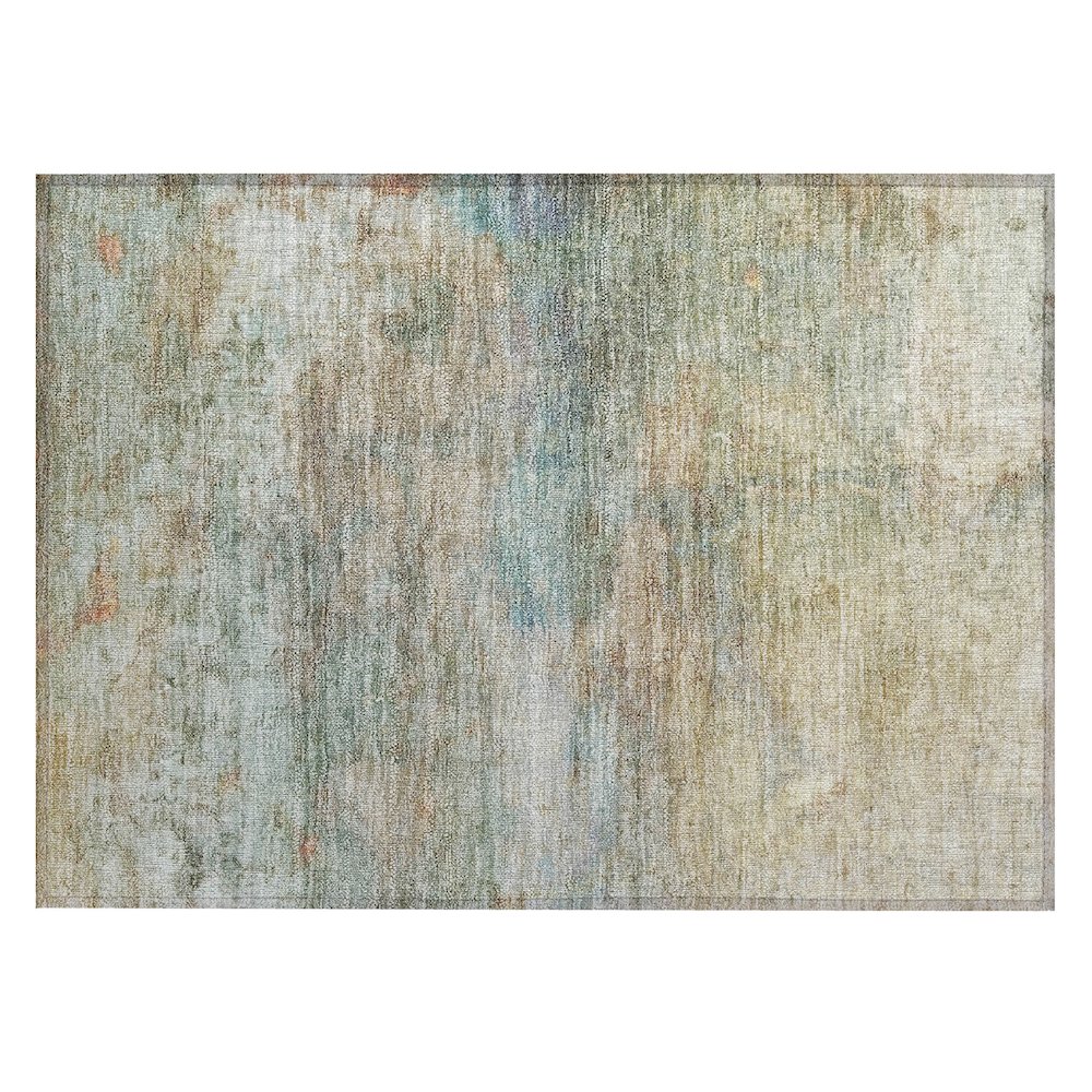 Machine Washable Indoor/Outdoor Chantille ACN2100 Wheat 1'8" x 2'6" Rug. Picture 1