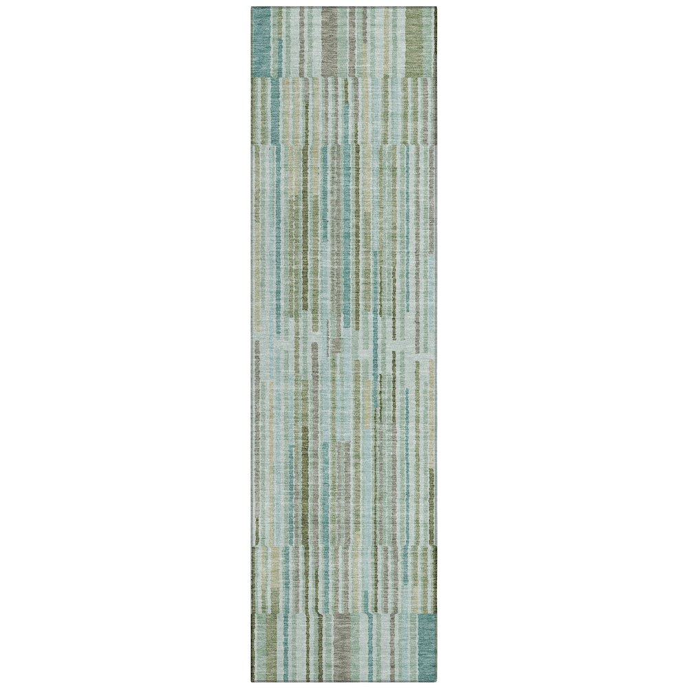 Machine Washable Indoor/Outdoor Chantille ACN2102 Aloe 2'3" x 7'6" Runner Rug. Picture 1