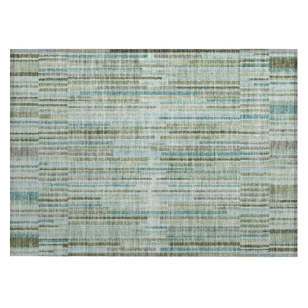 Machine Washable Indoor/Outdoor Chantille ACN2102 Aloe 1'8" x 2'6" Rug. Picture 1
