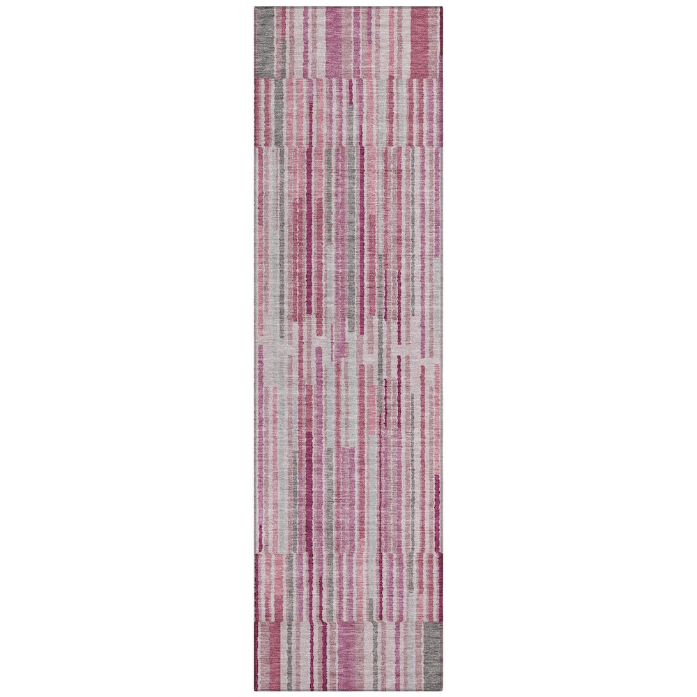 Machine Washable Indoor/Outdoor Chantille ACN2102 Blush 2'3" x 7'6" Runner Rug. Picture 1
