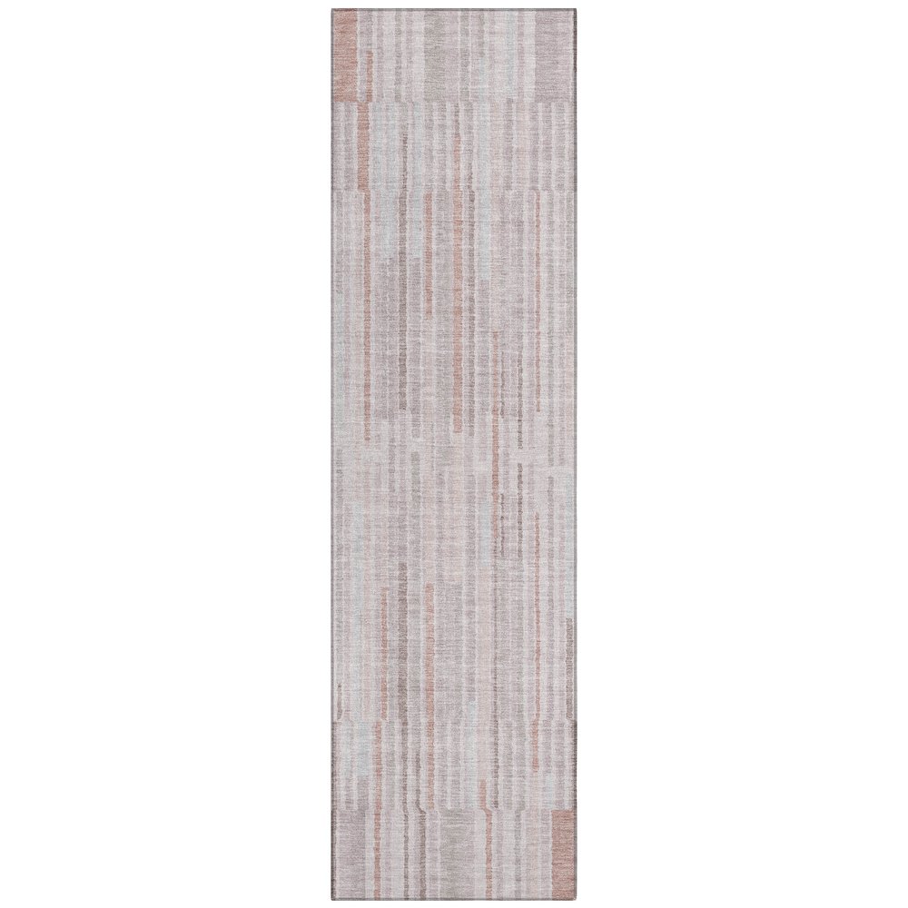 Machine Washable Indoor/Outdoor Chantille ACN2102 Coral 2'3" x 7'6" Runner Rug. Picture 1