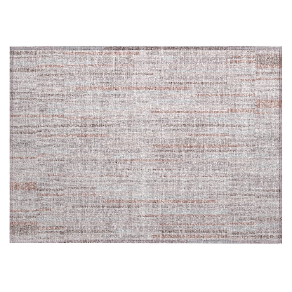 Machine Washable Indoor/Outdoor Chantille ACN2102 Coral 1'8" x 2'6" Rug. Picture 1