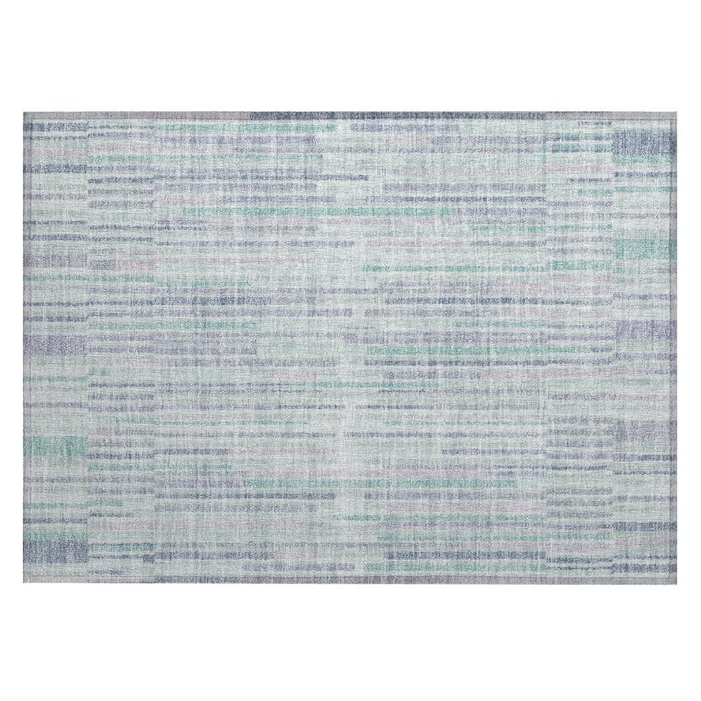 Machine Washable Indoor/Outdoor Chantille ACN2102 Mint 1'8" x 2'6" Rug. Picture 1