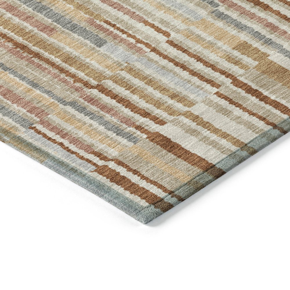 Machine Washable Indoor/Outdoor Chantille ACN2102 Paprika 1'8" x 2'6" Rug. Picture 3