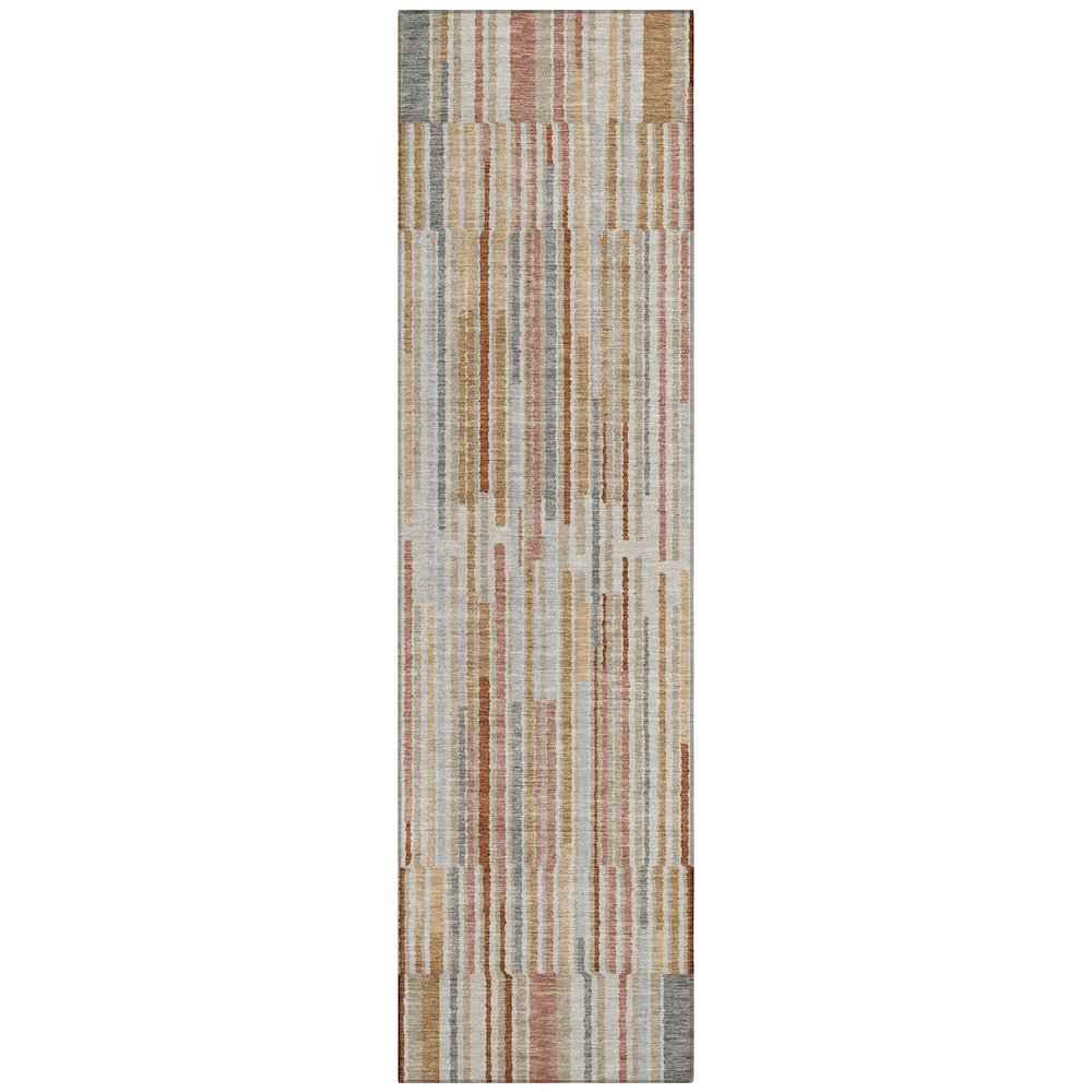 Machine Washable Indoor/Outdoor Chantille ACN2102 Paprika 2'3" x 7'6" Runner Rug. Picture 1