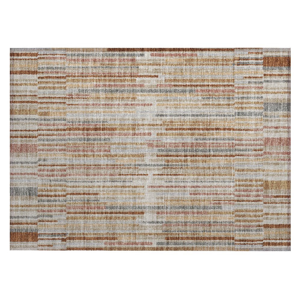Machine Washable Indoor/Outdoor Chantille ACN2102 Paprika 1'8" x 2'6" Rug. Picture 1