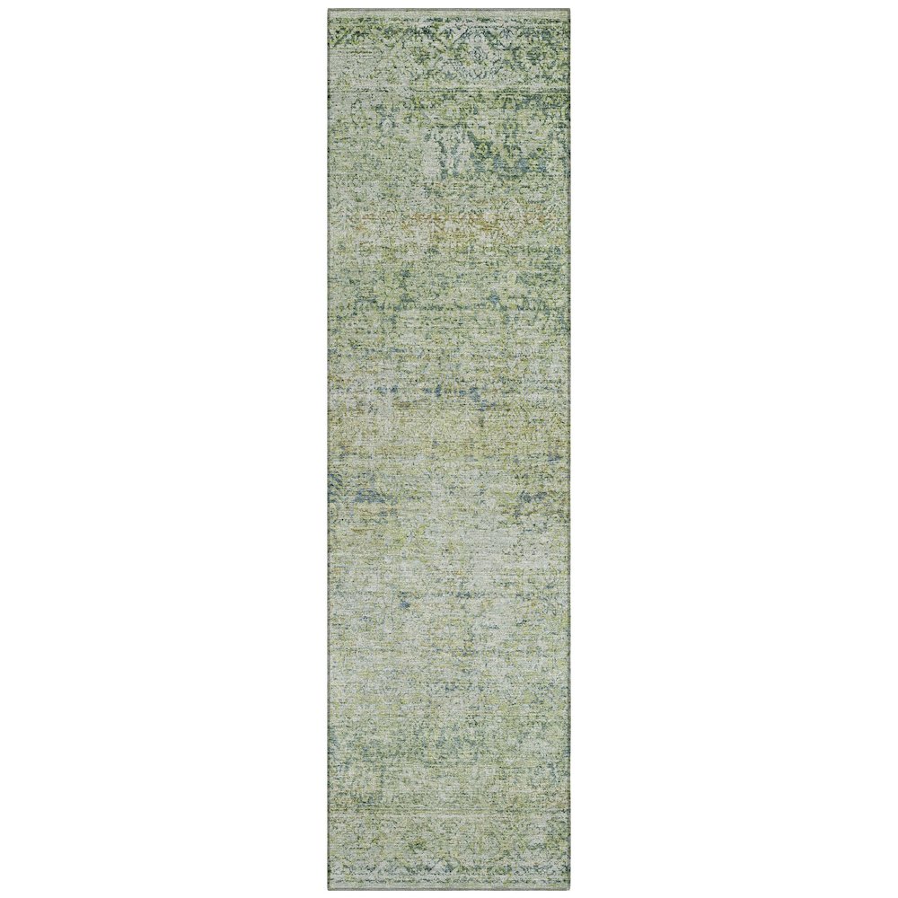 Machine Washable Indoor/Outdoor Chantille ACN2103 Aloe 2'3" x 7'6" Runner Rug. Picture 1