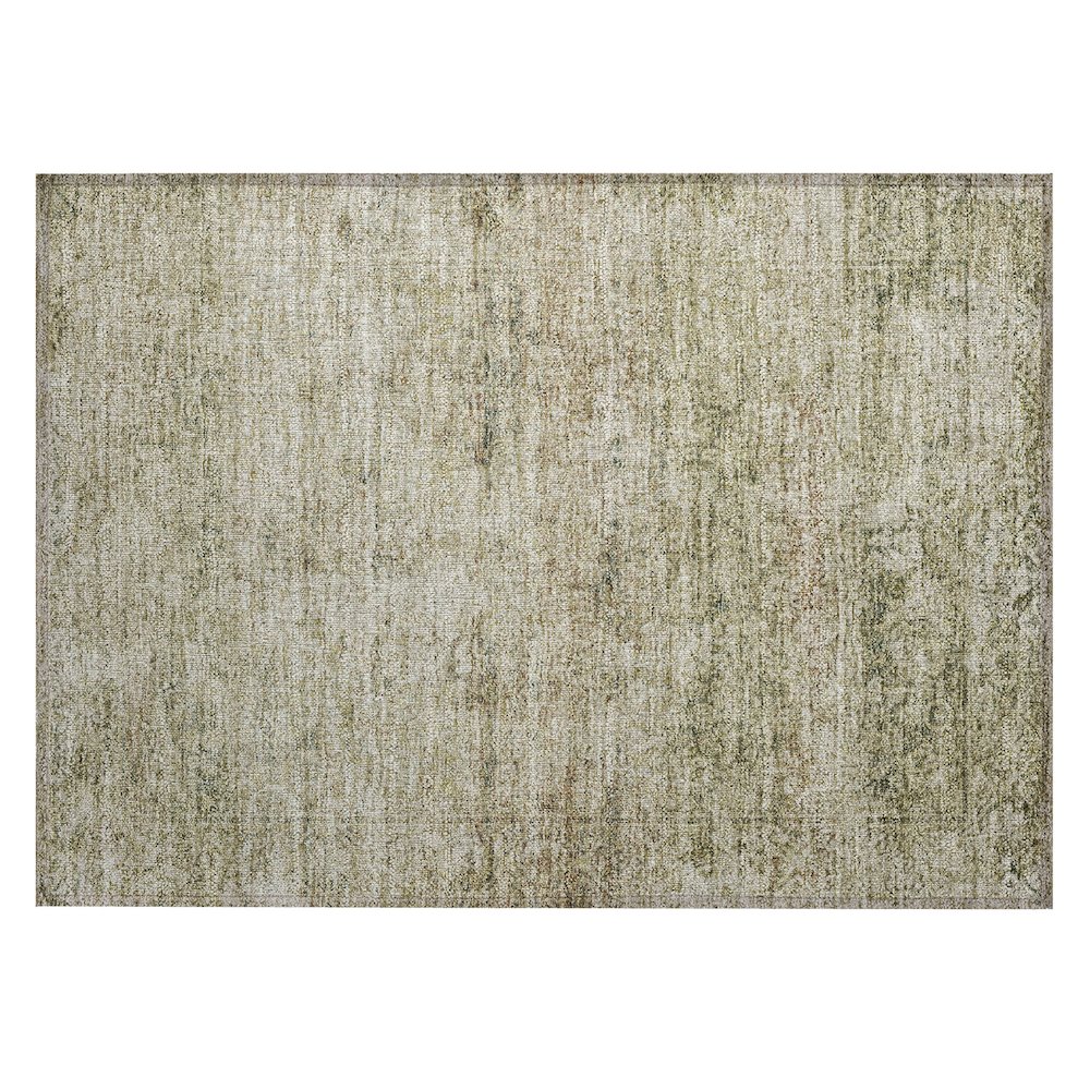 Machine Washable Indoor/Outdoor Chantille ACN2103 Sage 1'8" x 2'6" Rug. Picture 1