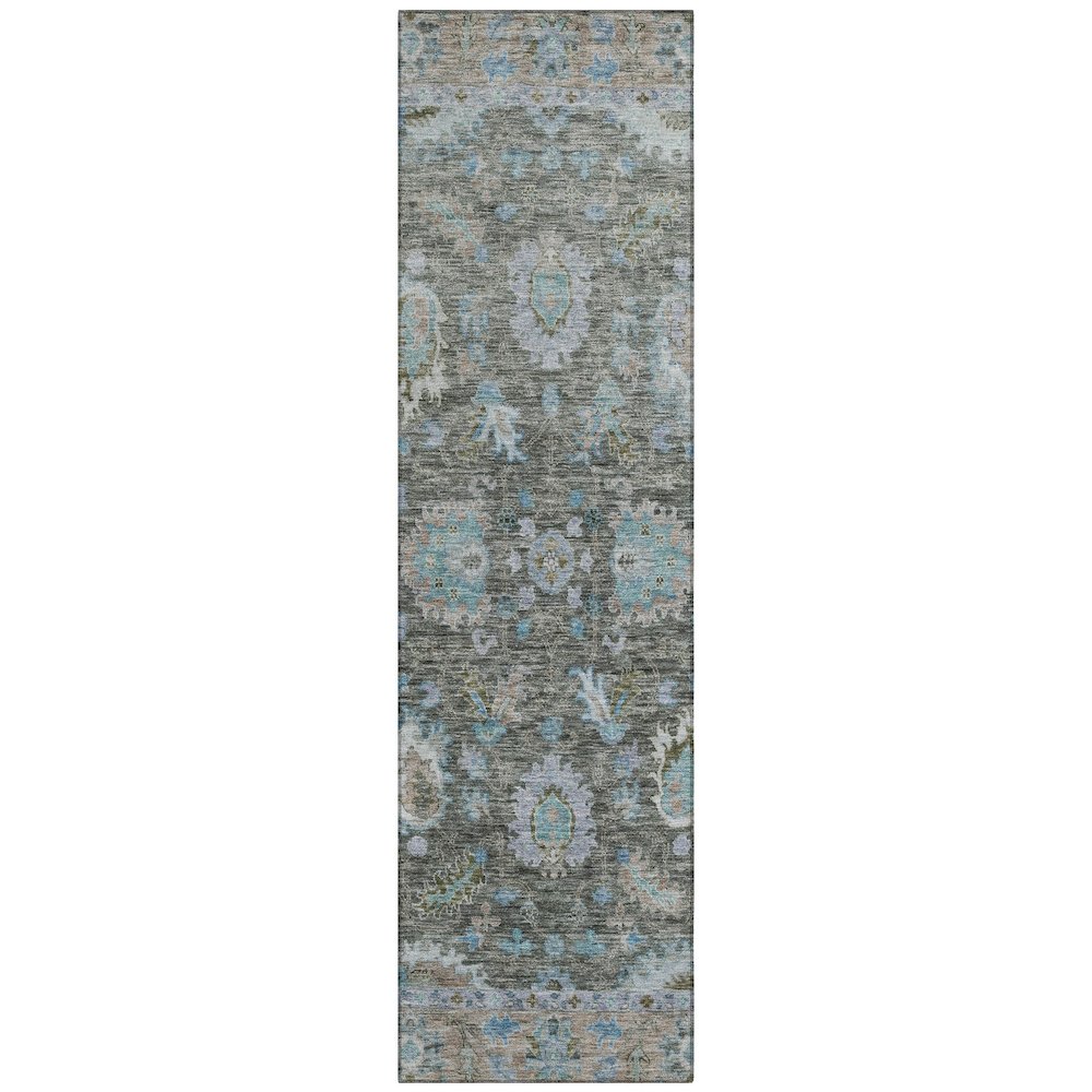 Machine Washable Indoor/Outdoor Chantille ACN2104 Fern 2'3" x 7'6" Runner Rug. Picture 1