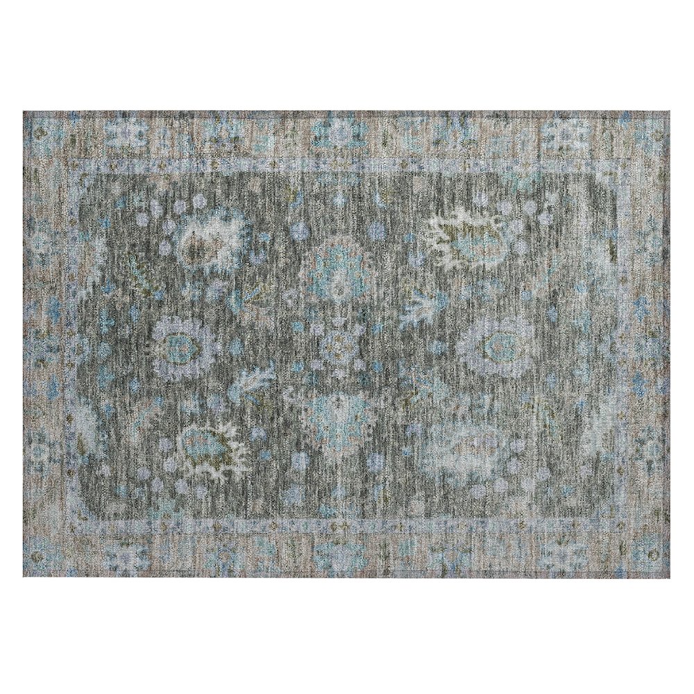 Machine Washable Indoor/Outdoor Chantille ACN2104 Fern 1'8" x 2'6" Rug. Picture 1
