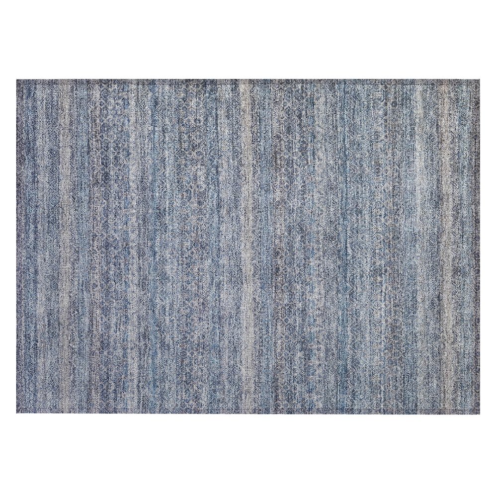 Machine Washable Indoor/Outdoor Chantille ACN2105 Blue 1'8" x 2'6" Rug. Picture 1