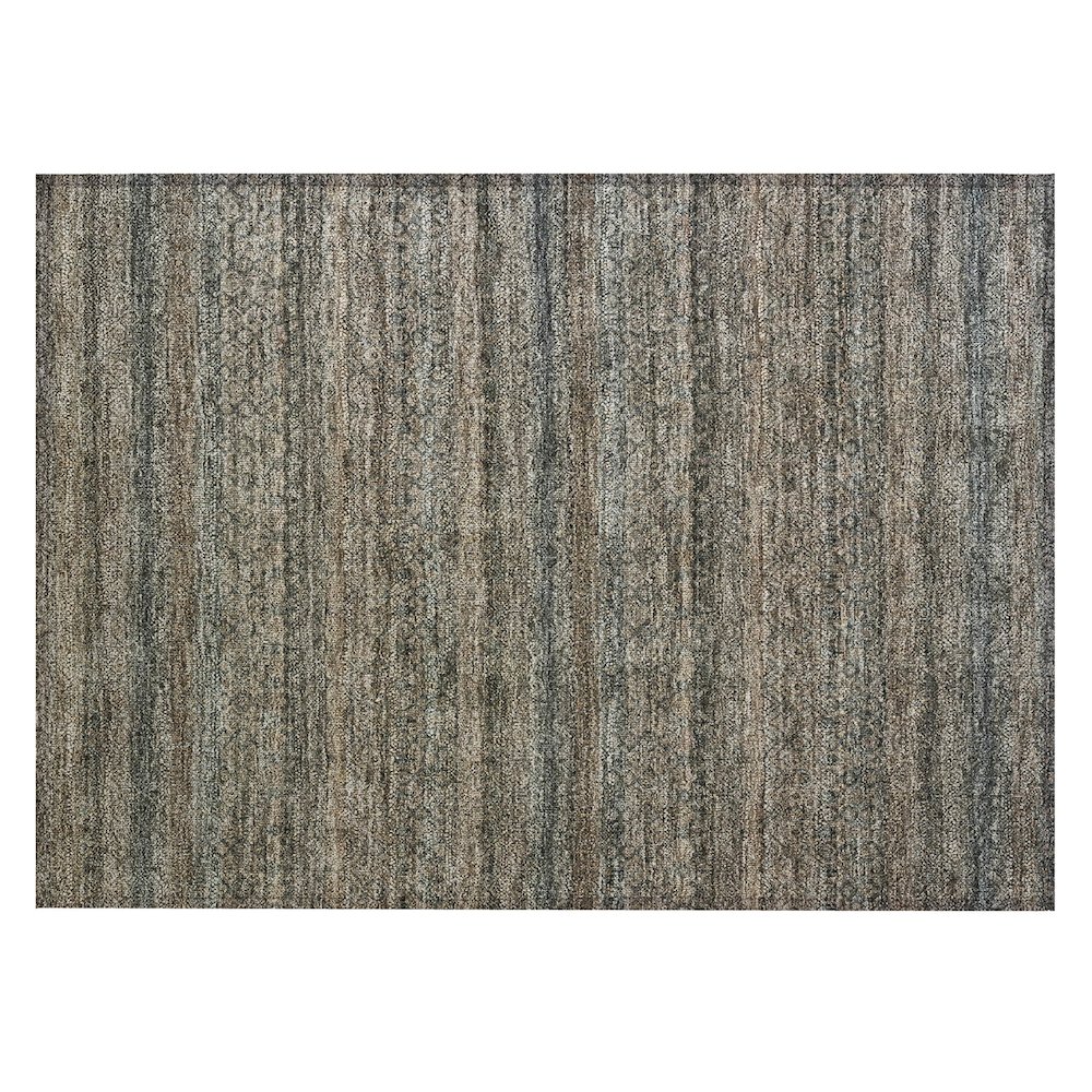 Machine Washable Indoor/Outdoor Chantille ACN2105 Chocolate 1'8" x 2'6" Rug. Picture 1