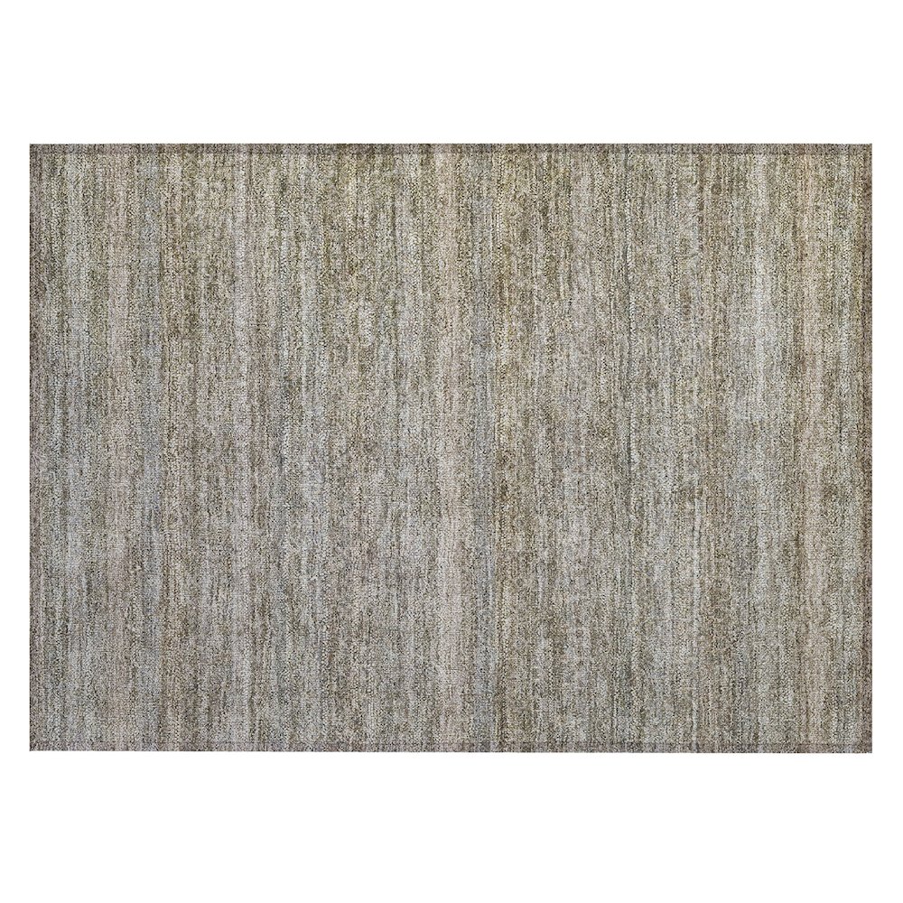 Machine Washable Indoor/Outdoor Chantille ACN2105 Khaki 1'8" x 2'6" Rug. Picture 1