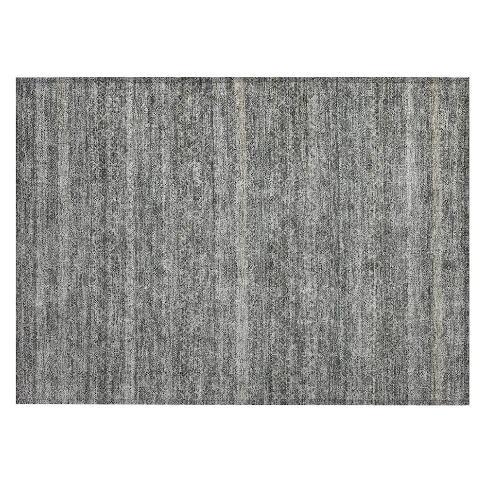 Machine Washable Indoor/Outdoor Chantille ACN2105 Pewter 1'8" x 2'6" Rug. Picture 1