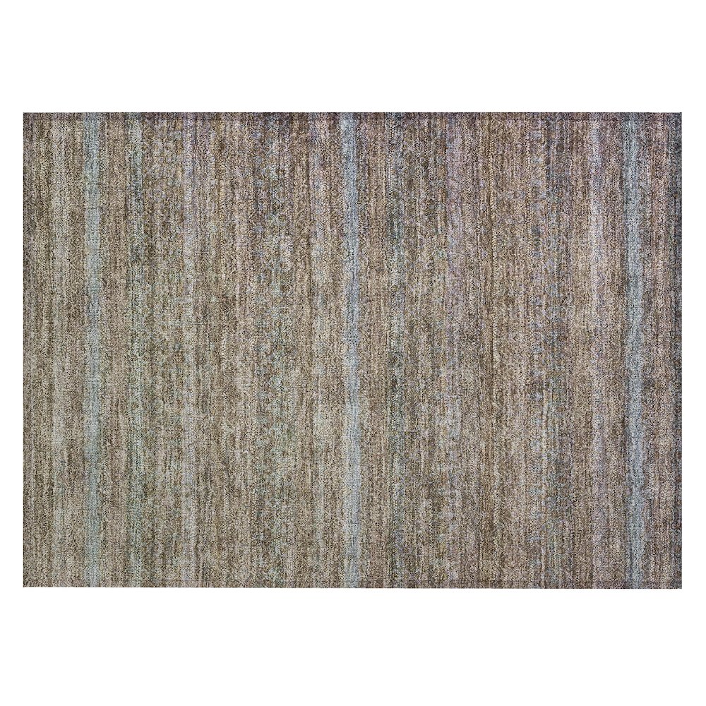 Machine Washable Indoor/Outdoor Chantille ACN2106 Brown 1'8" x 2'6" Rug. Picture 1