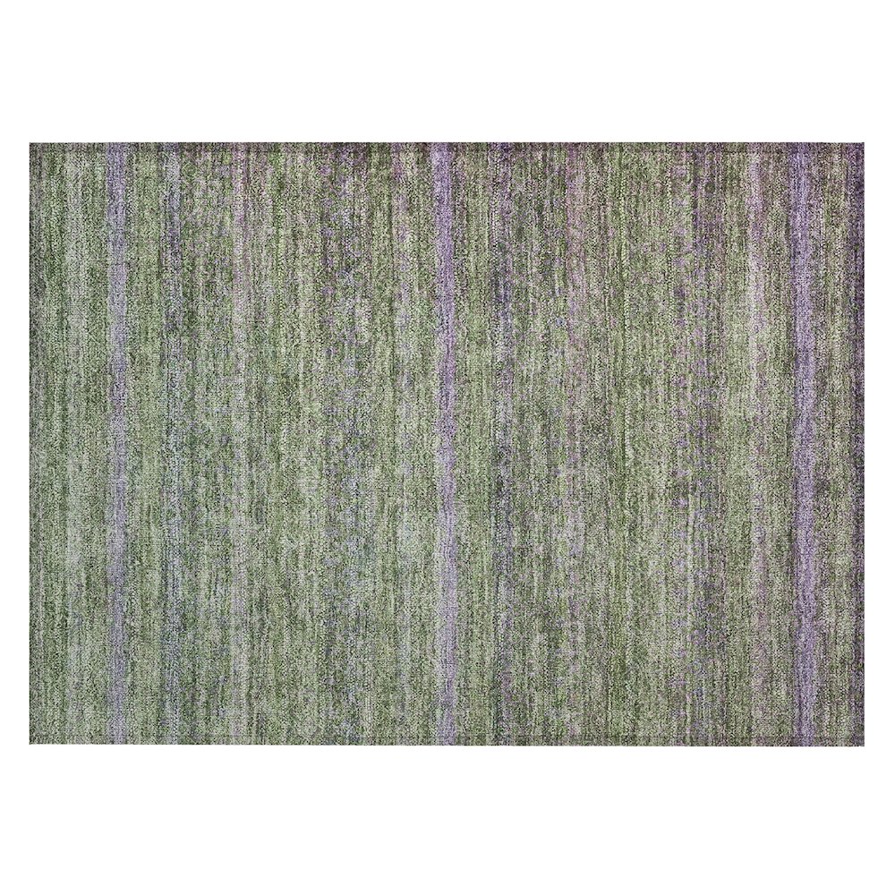 Machine Washable Indoor/Outdoor Chantille ACN2106 Olive 1'8" x 2'6" Rug. Picture 1
