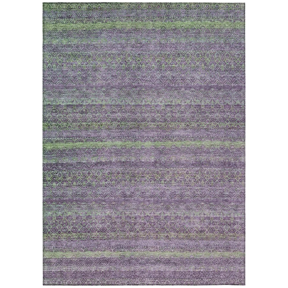 Machine Washable Indoor/Outdoor Chantille ACN2106 Purple 2'6" x 3'10" Rug. Picture 1
