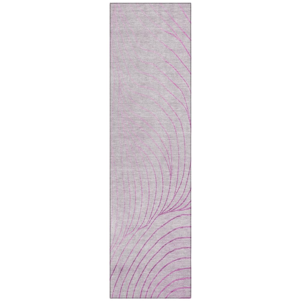 Machine Washable Indoor/Outdoor Chantille ACN2107 Blush 2'3" x 7'6" Runner Rug. Picture 1