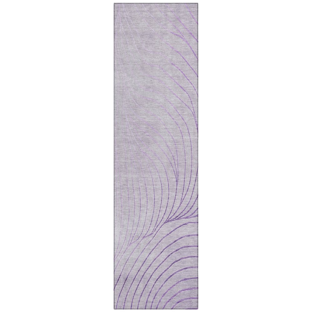 Machine Washable Indoor/Outdoor Chantille ACN2107 Lavender 2'3"x7'6" Runner Rug. Picture 1