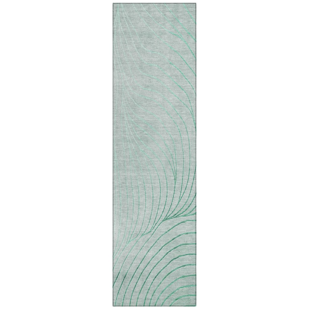 Machine Washable Indoor/Outdoor Chantille ACN2107 Mint 2'3" x 7'6" Runner Rug. Picture 1