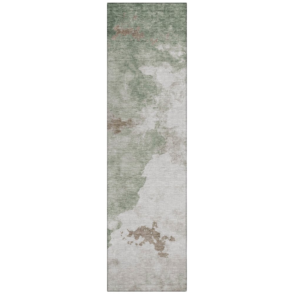 Machine Washable Indoor/Outdoor Chantille ACN2108 Aloe 2'3" x 7'6" Runner Rug. Picture 1