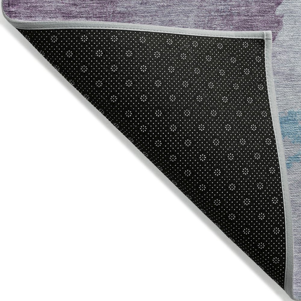 Machine Washable Indoor/Outdoor Chantille ACN2108 Lavender 1'8" x 2'6" Rug. Picture 2