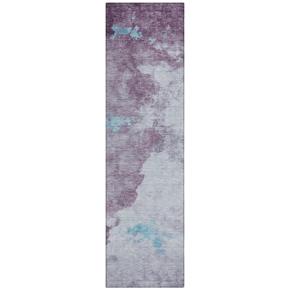 Machine Washable Indoor/Outdoor Chantille ACN2108 Lavender 2'3"x7'6" Runner Rug. Picture 1