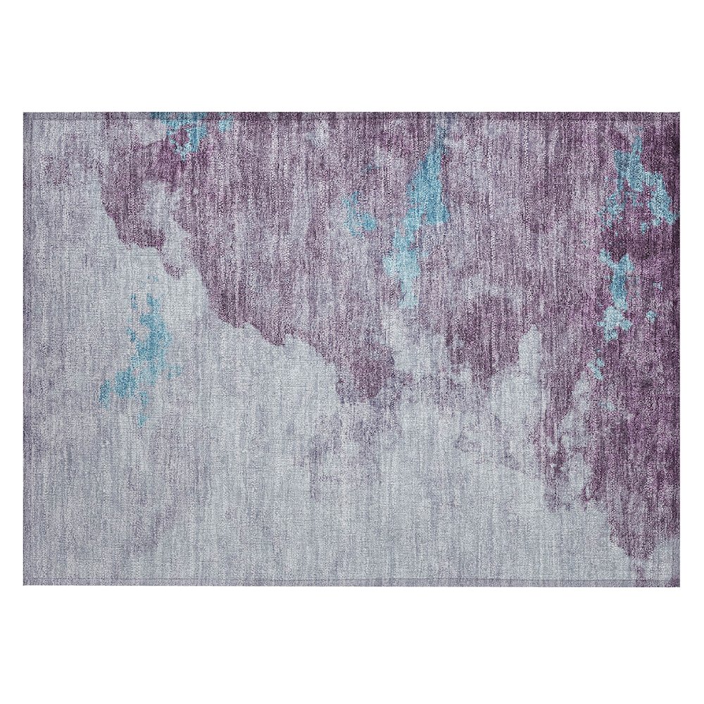 Machine Washable Indoor/Outdoor Chantille ACN2108 Lavender 1'8" x 2'6" Rug. Picture 1