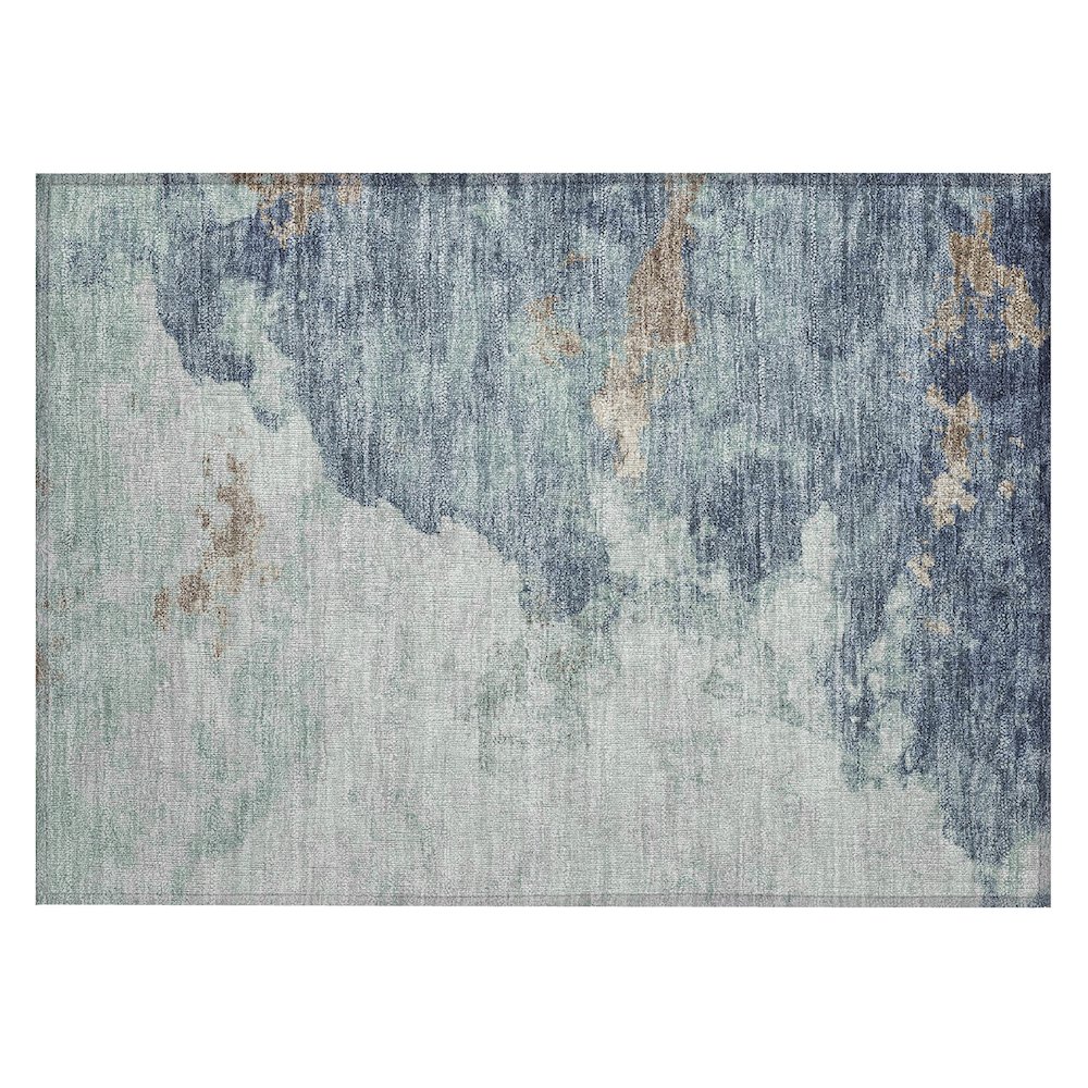 Machine Washable Indoor/Outdoor Chantille ACN2108 Seafoam 1'8" x 2'6" Rug. Picture 1