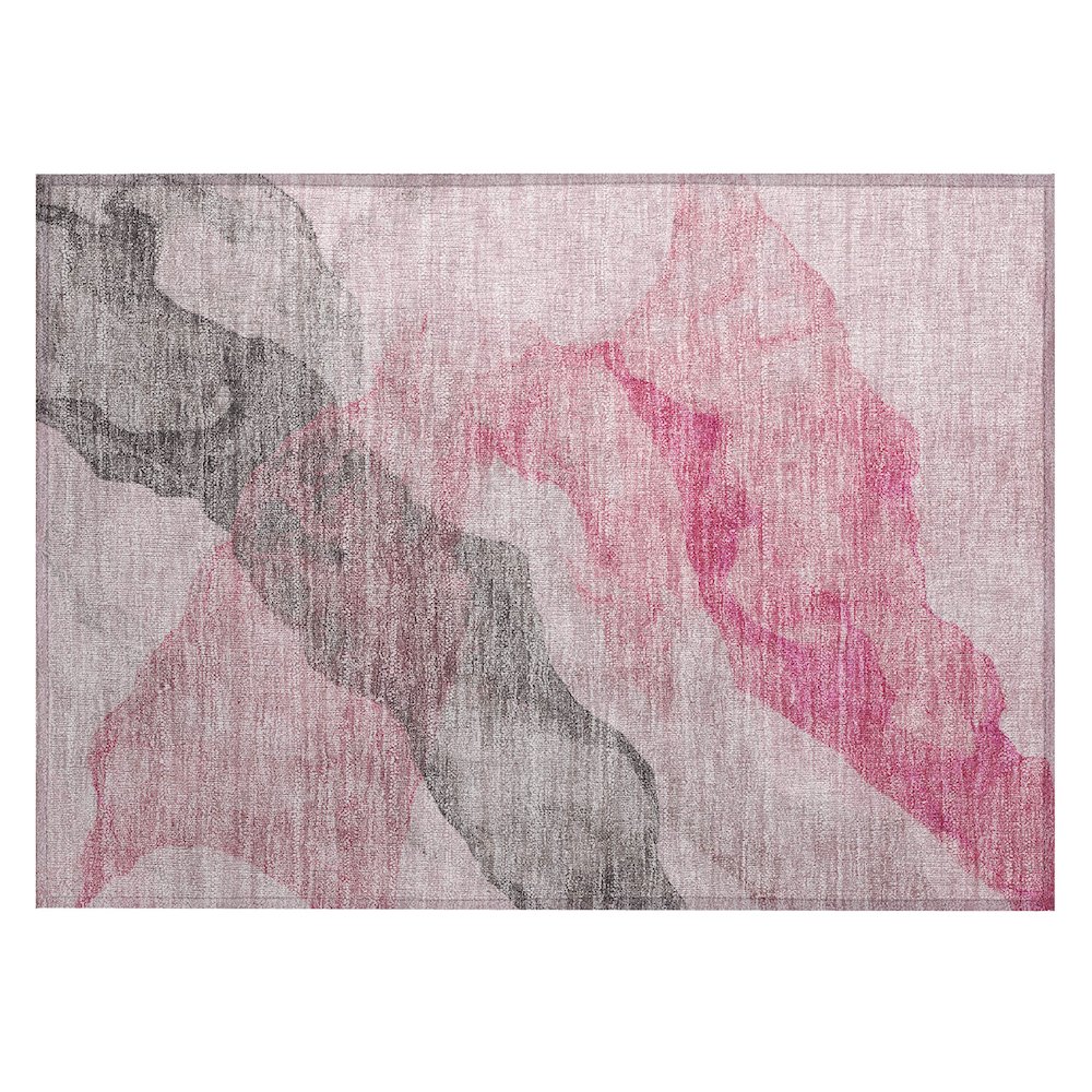 Machine Washable Indoor/Outdoor Chantille ACN2109 Blush 1'8" x 2'6" Rug. Picture 1