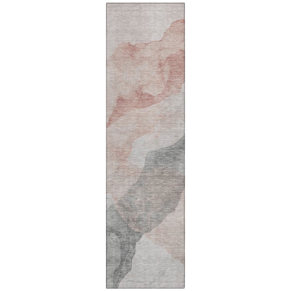 Machine Washable Indoor/Outdoor Chantille ACN2109 Salmon 2'3" x 7'6" Runner Rug. Picture 1