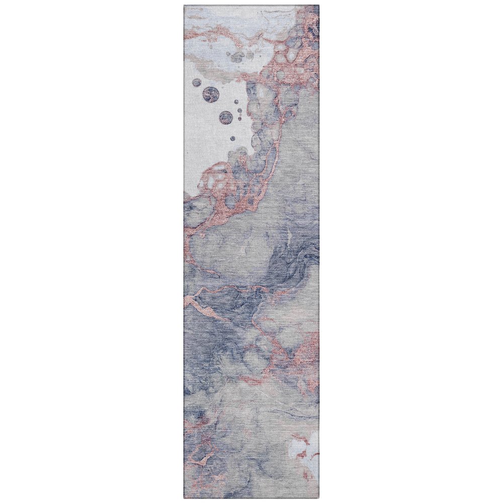 Machine Washable Indoor/Outdoor Chantille ACN2110 Blush 2'3" x 7'6" Runner Rug. Picture 1