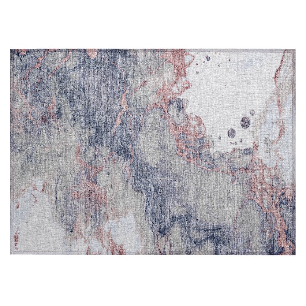 Machine Washable Indoor/Outdoor Chantille ACN2110 Blush 1'8" x 2'6" Rug. Picture 1