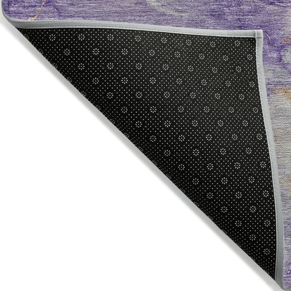 Machine Washable Indoor/Outdoor Chantille ACN2110 Purple 1'8" x 2'6" Rug. Picture 2