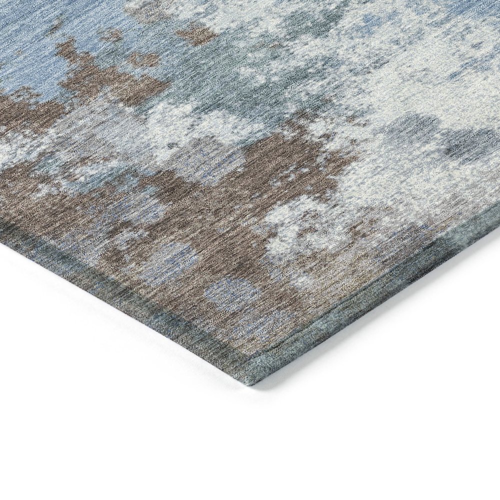 Machine Washable Indoor/Outdoor Chantille ACN2114 Brown 1'8" x 2'6" Rug. Picture 3
