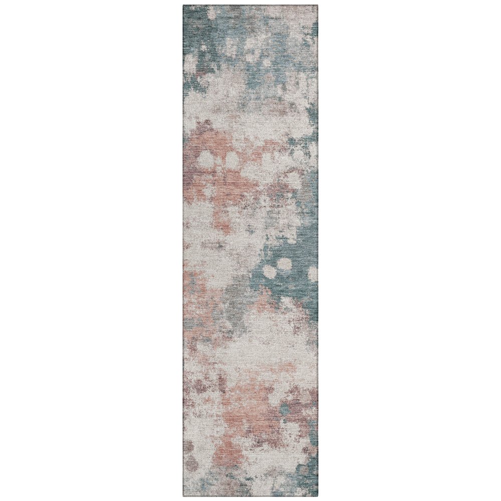 Machine Washable Indoor/Outdoor Chantille ACN2114 Coral 2'3" x 7'6" Runner Rug. Picture 1