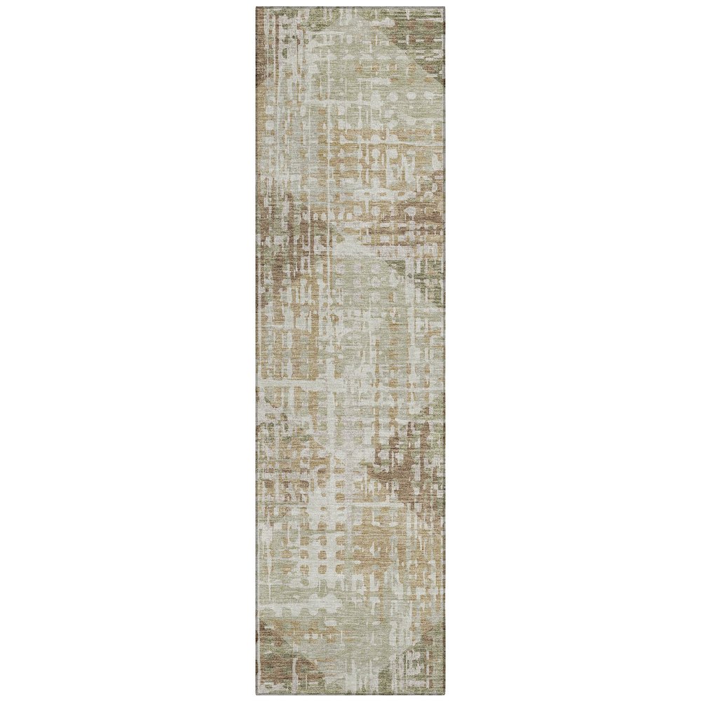 Machine Washable Indoor/Outdoor Chantille ACN2116 Fern 2'3" x 7'6" Runner Rug. Picture 1