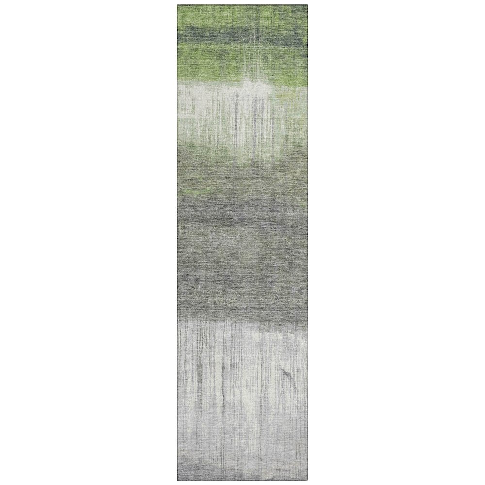 Machine Washable Indoor/Outdoor Chantille ACN2118 Fern 2'3" x 7'6" Runner Rug. Picture 1