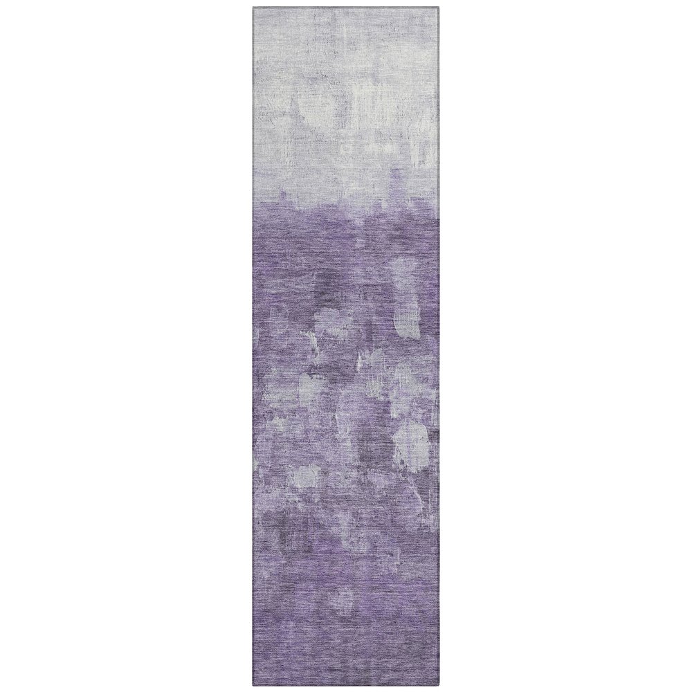 Machine Washable Indoor/Outdoor Chantille ACN2119 Purple 2'3" x 7'6" Runner Rug. Picture 1