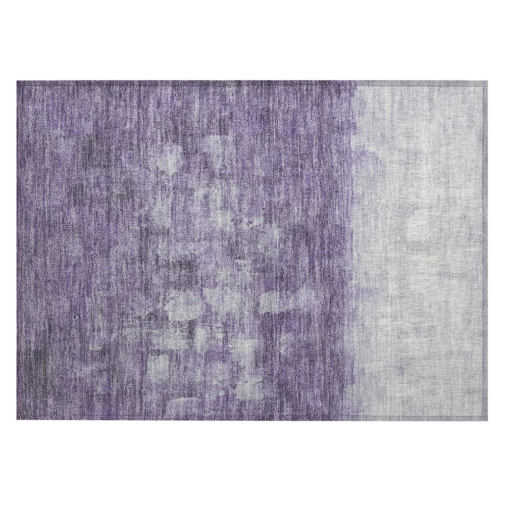 Machine Washable Indoor/Outdoor Chantille ACN2119 Purple 1'8" x 2'6" Rug. Picture 1