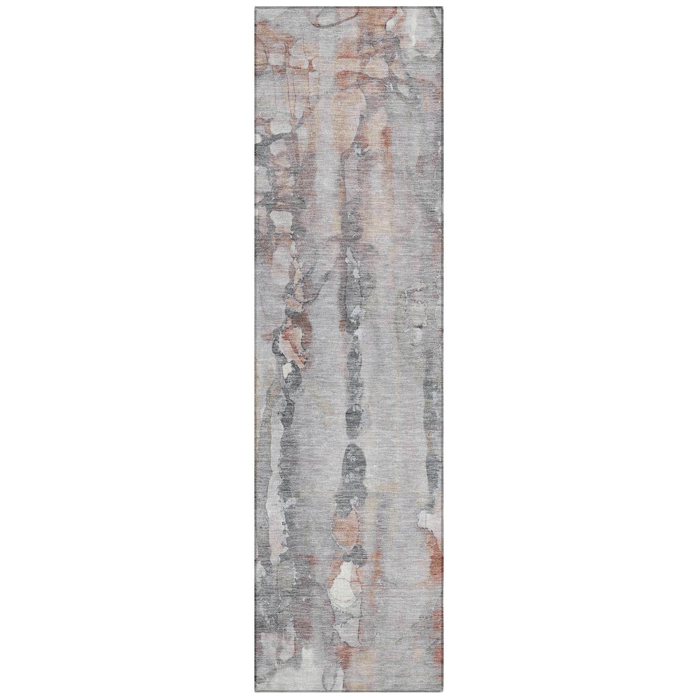 Machine Washable Indoor/Outdoor Chantille ACN2120 Copper 2'3" x 7'6" Runner Rug. Picture 1