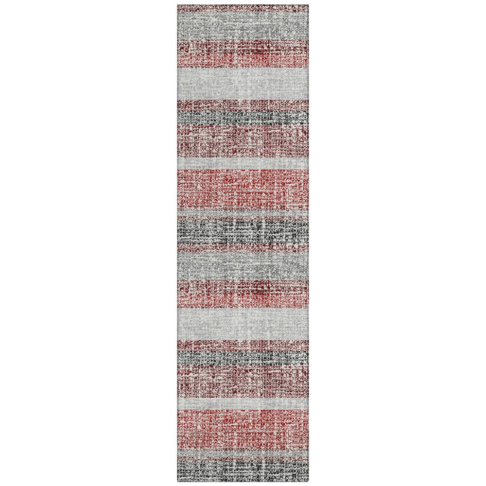 Machine Washable Indoor/Outdoor Chantille ACN2122 Burgundy 2'3"x7'6" Runner Rug. Picture 1