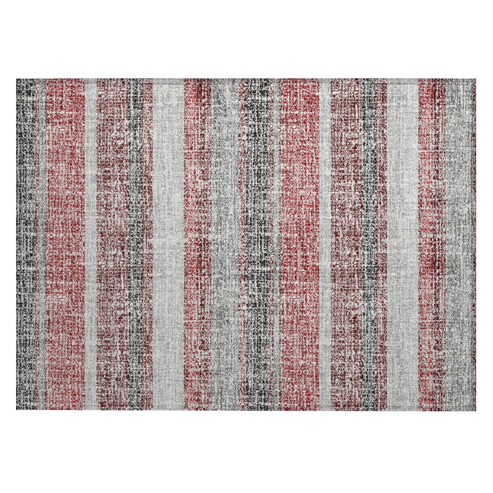 Machine Washable Indoor/Outdoor Chantille ACN2122 Burgundy 1'8" x 2'6" Rug. Picture 1