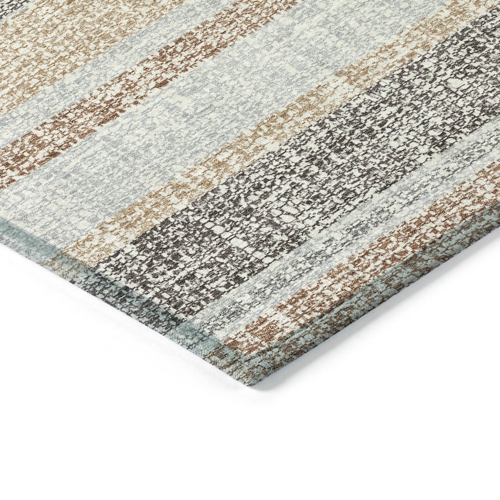 Machine Washable Indoor/Outdoor Chantille ACN2122 Gray 1'8" x 2'6" Rug. Picture 3